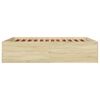 vidaXL Bed Frame without Mattress Sonoma Oak 160x200 cm