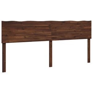 vidaXL Live Edge Headboard ROSTOCK Dark Brown 200 cm Solid Acacia Wood