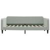 vidaXL Daybed with Trundle&Drawers without Mattress Light Grey 90x190 cm Single