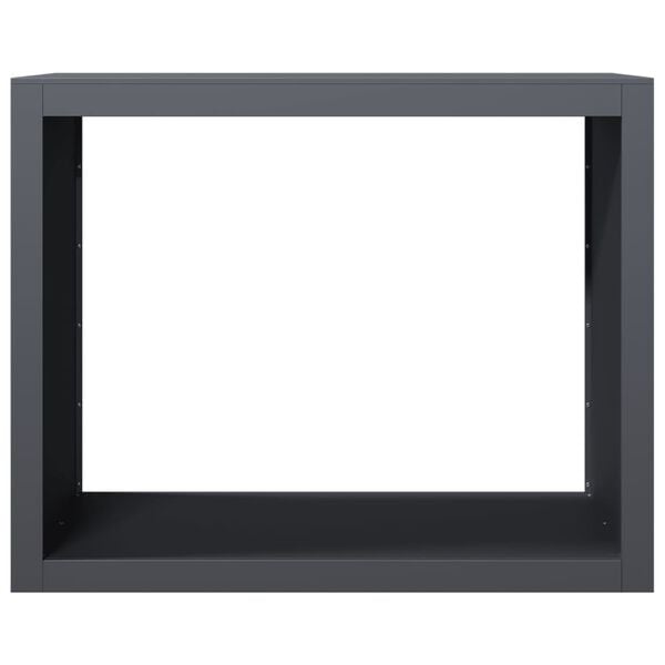 vidaXL Firewood Rack Anthracite 100x40x80 cm Steel