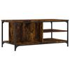 vidaXL Coffee Table Smoked Oak 100x50x45 cm Engineered Wood
