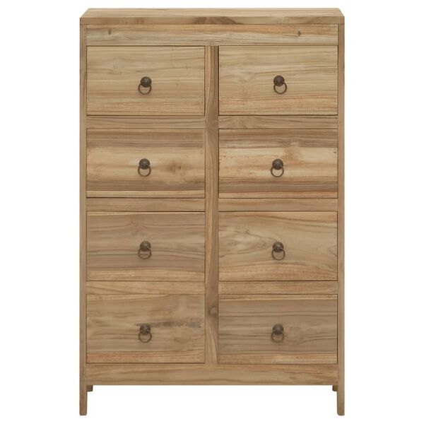 vidaXL Chest of Drawers 55x30x90 cm Solid Wood Teak