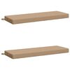 vidaXL Bench Cushions SOEST 2 pcs 100% Polyester Sand 110 x 40 x 8 cm