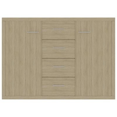 vidaXL Sideboard Sonoma Oak 88x30x65 cm Engineered Wood