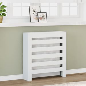 vidaXL Radiator Cover White 78 x 20 x 82 cm Engineered Wood