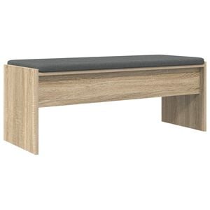 vidaXL Hall Bench with Cushion Sonoma Oak 103 x 38 x 40 cm