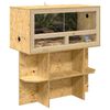 vidaXL Terrarium Base with Shelf Brown 80 x 40 x 50 cm OSB