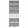 vidaXL Highboard White 70x42.5x185 cm Engineered Wood