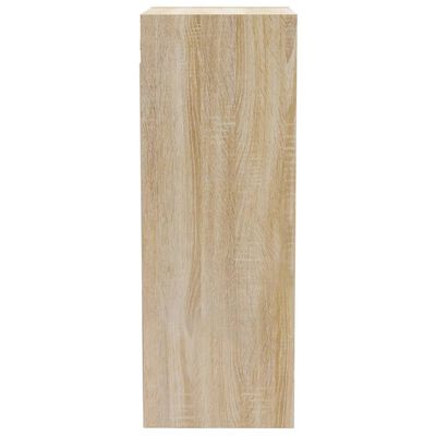 vidaXL Wall Cabinet Sonoma Oak 34.5x32.5x90 cm Engineered Wood