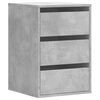 vidaXL Corner Chest of Drawers Concrete Grey 40x41x58 cm Engineered Wood