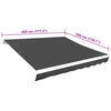 vidaXL Awning Top Sunshade Canvas Anthracite 450x300 cm