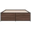 vidaXL Bed Frame without Mattress Brown Oak 120x190 cm Small Double