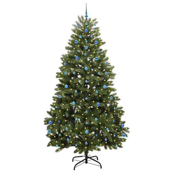 vidaXL Artificial Christmas Tree Green 270 cm PVC and Metal