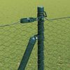 vidaXL Fence Post Green 50 x 1.4 m (25 mm mesh) Steel and PVC