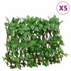 vidaXL Artificial Ivy Trellis Expandable 5 pcs Green 180x30 cm