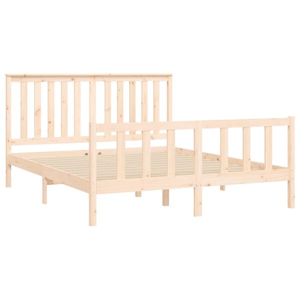 vidaXL Bed Frame without Mattress 160x200 cm Solid Wood Pine