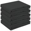 vidaXL Table Cloth 5 pcs Rectangular Dark Grey 110 x 160 cm Polyester