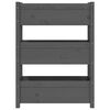 vidaXL Planter Grey 77x25x104.5 cm Solid Wood Pine