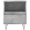 vidaXL Bedside Cabinet Concrete Grey 40x35x50 cm Engineered Wood