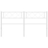 vidaXL Metal Headboard White 135 cm