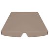 vidaXL Replacement Canopy for Garden Swing Taupe 188/168x145/110 cm
