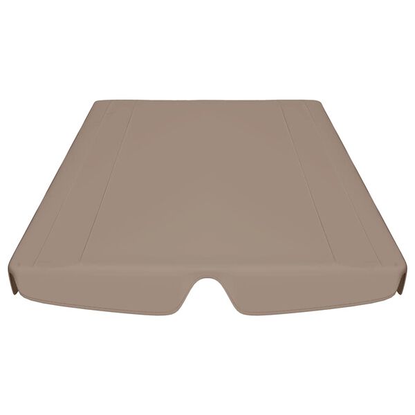 vidaXL Replacement Canopy for Garden Swing Taupe 188/168x145/110 cm