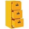 vidaXL File Cabinet with Drawer Mustard Yellow 44 x 50 x 106.5 cm