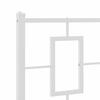 vidaXL Metal Headboard White 75 cm