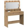 vidaXL Dressing Table Artisan Oak 100 x 41 x 135 cm Engineered Wood