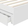 vidaXL Storage Bed with Headboard White 100 x 200 cm Engineered Wood