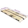 vidaXL Slatted Bed Base Brown 90 x 190 cm Solid beech wood