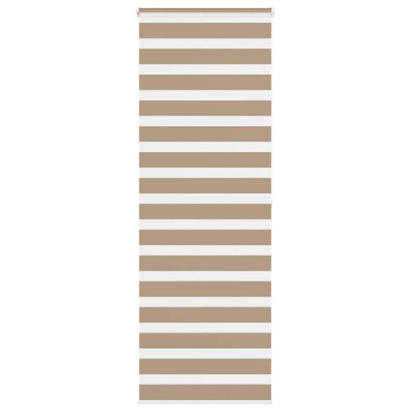 vidaXL Zebra Blind Sand Brown 70x200 cm Fabric Width 65.9 cm Polyester