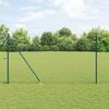 vidaXL Fence Post Green 50 x 1.6 m (25 mm mesh) Steel and PVC