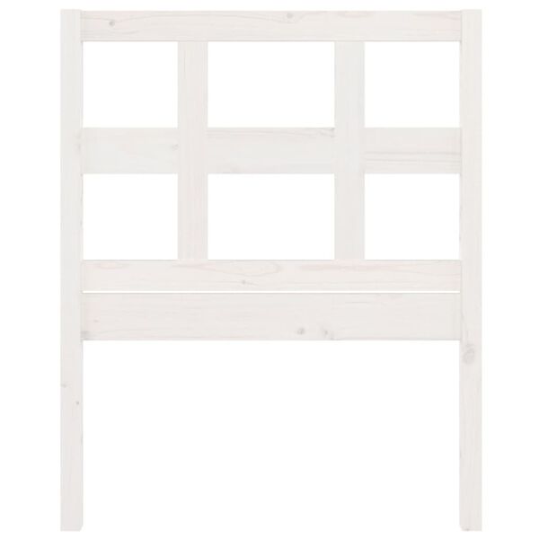 vidaXL Bed Headboard White 95.5x4x100 cm Solid Wood Pine