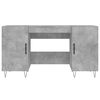 vidaXL Desk Concrete Grey 140x50x75 cm Engineered Wood