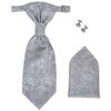 Men's Paisley Wedding Waistcoat Set Size 50 Silver