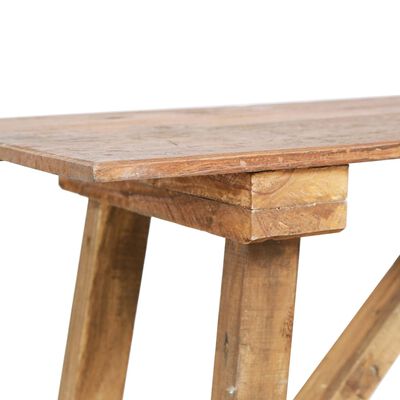 vidaXL Console Table 130x40x80 cm Solid Reclaimed Wood