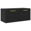 vidaXL Wall Cabinet Black oak 80 x 36.5 x 35 cm Engineered wood