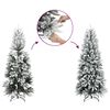 vidaXL Artificial Christmas Tree 150 LEDs and Flocked Snow 150 cm