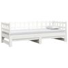 vidaXL Pull-out Day Bed without Mattress White 2x(90x190) cm