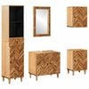 vidaXL Bathroom Cabinet Set 5 pcs Solid Mango Wood