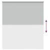 vidaXL Roller Blind Blackout Light Grey 120x130 cm Fabric Width 116.6 cm Polyester