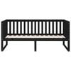 vidaXL Day Bed without Mattress Black 90x190 cm Single Solid Wood Pine