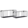 House Nordic 2 Piece Wall Shelf Zoe Steel Black