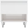 vidaXL Coffee Table High Gloss White 50x46x50 cm Engineered Wood