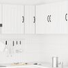 vidaXL Kitchen Wall Corner Cabinet Kalmar White Engineered Wood