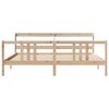 vidaXL Bed Frame with Headboard without Mattress 180x200 cm Super King