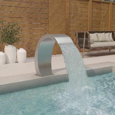 vidaXL Pool Fountain 22x60x70 cm Stainless Steel 304
