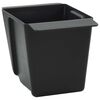 vidaXL Flower Boxes for Euro Pallets 24 pcs Black 13.5 x 9 x 9.5 cm