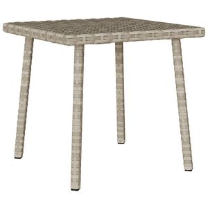 vidaXL Garden Coffee Table Rectangular Light Grey 40x40x37 cm